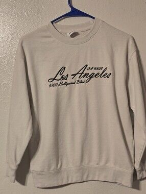Zara Kids Los Angeles Script Crewneck Sweatshirt Cream Size 9-10